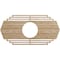 Ekena Millwork Chrysler Wood Fretwork Pierced Ceiling Medallion, Red Oak, 32"W x 16"H x 8 3/8"ID x 1/4"T CMWP32X16X0250CSRO - alternate 1